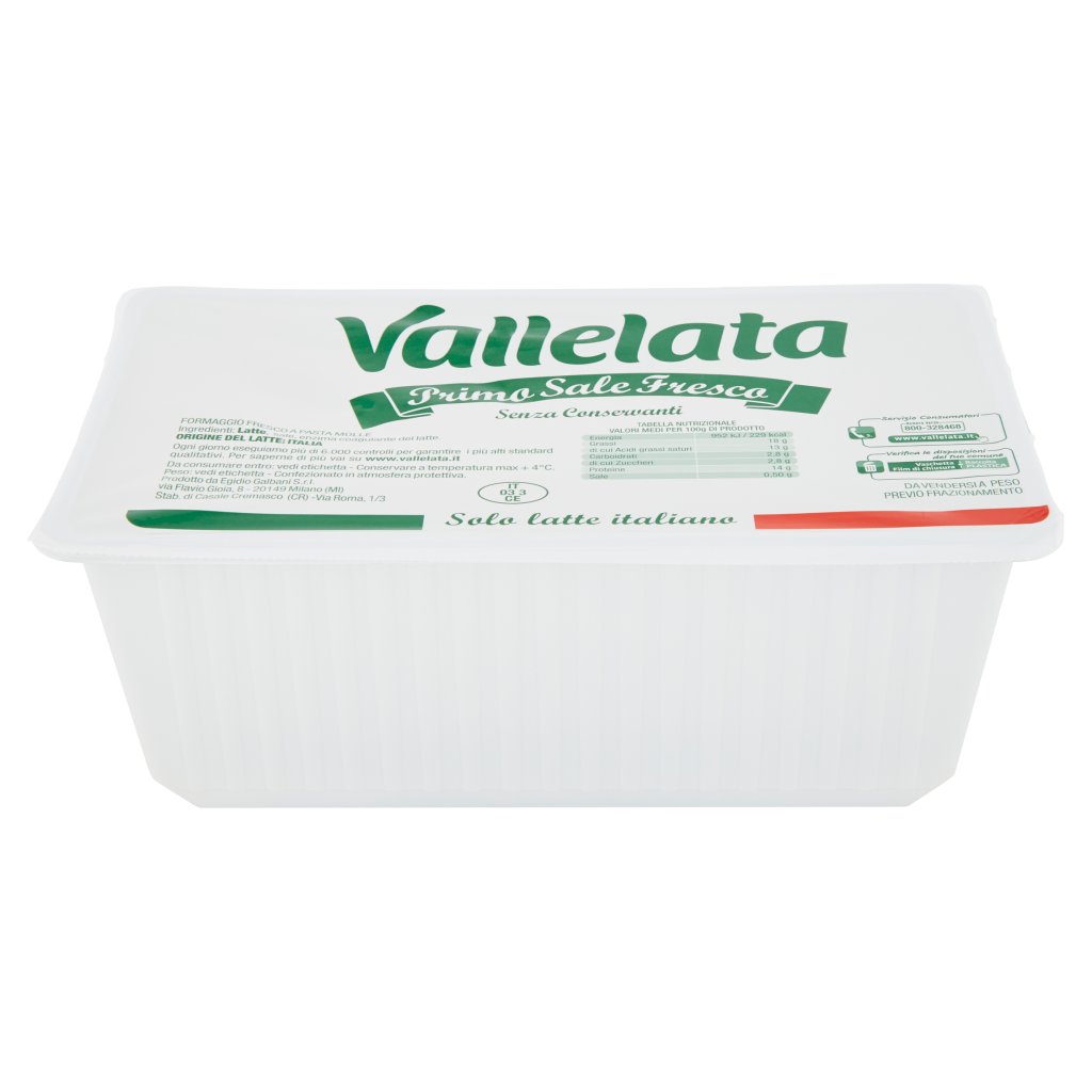 FORMAGGIO PRIMO SALE VALLELATA
