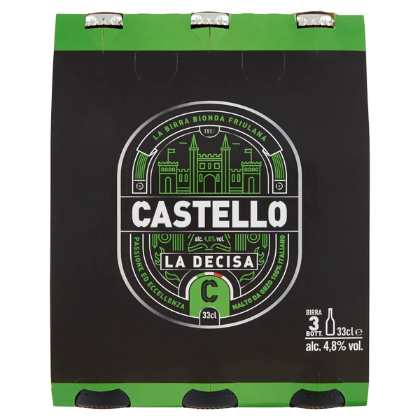 CASTELLO BIRRA LA DECISA X 3 X 330 ML