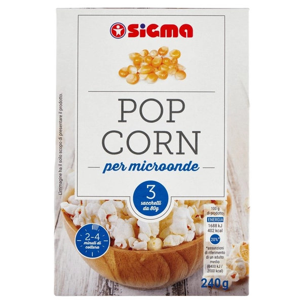 POPCORN MICROONDE SIGMA X3 PZ