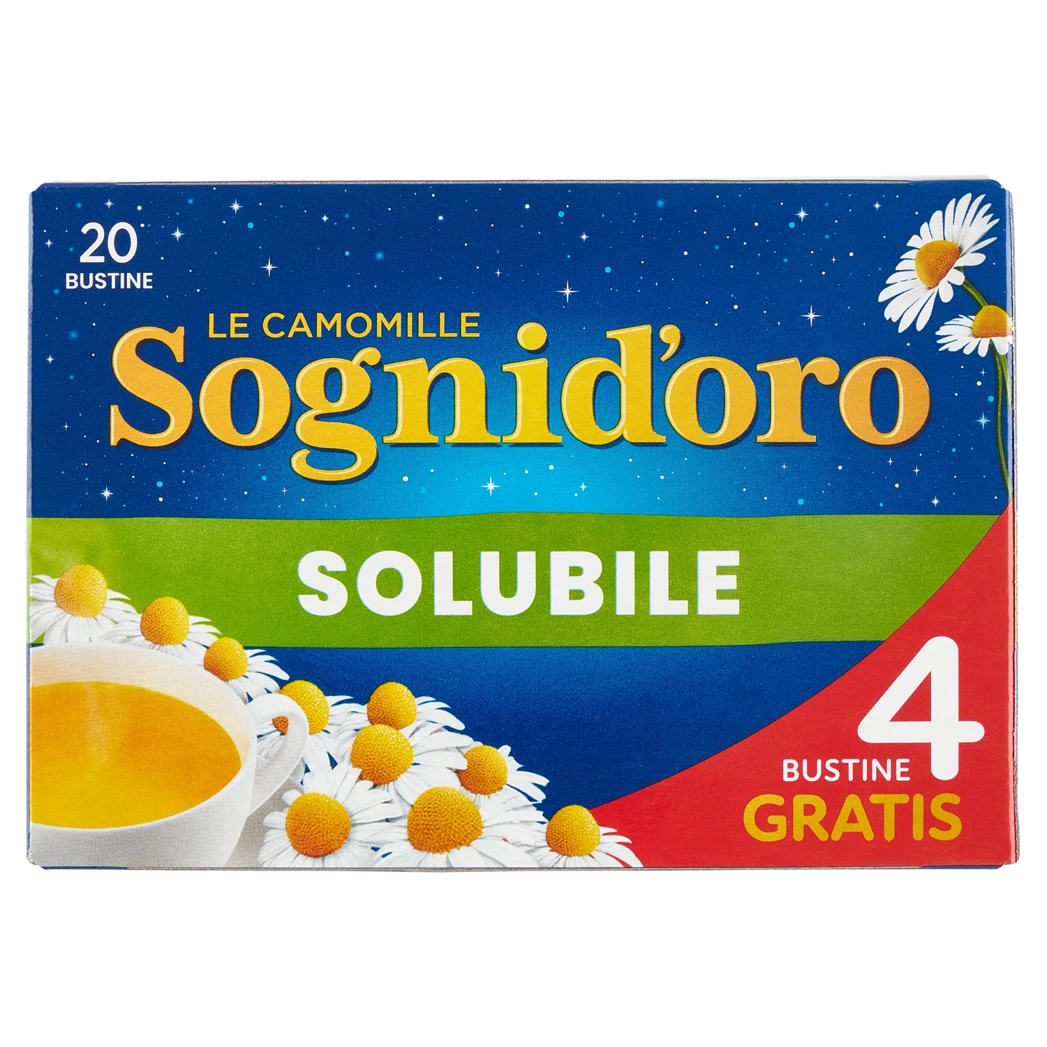 CAMOMILLA SOGNI ORO SOLUBILE ASTUCCIO 16 F +4 100 GR