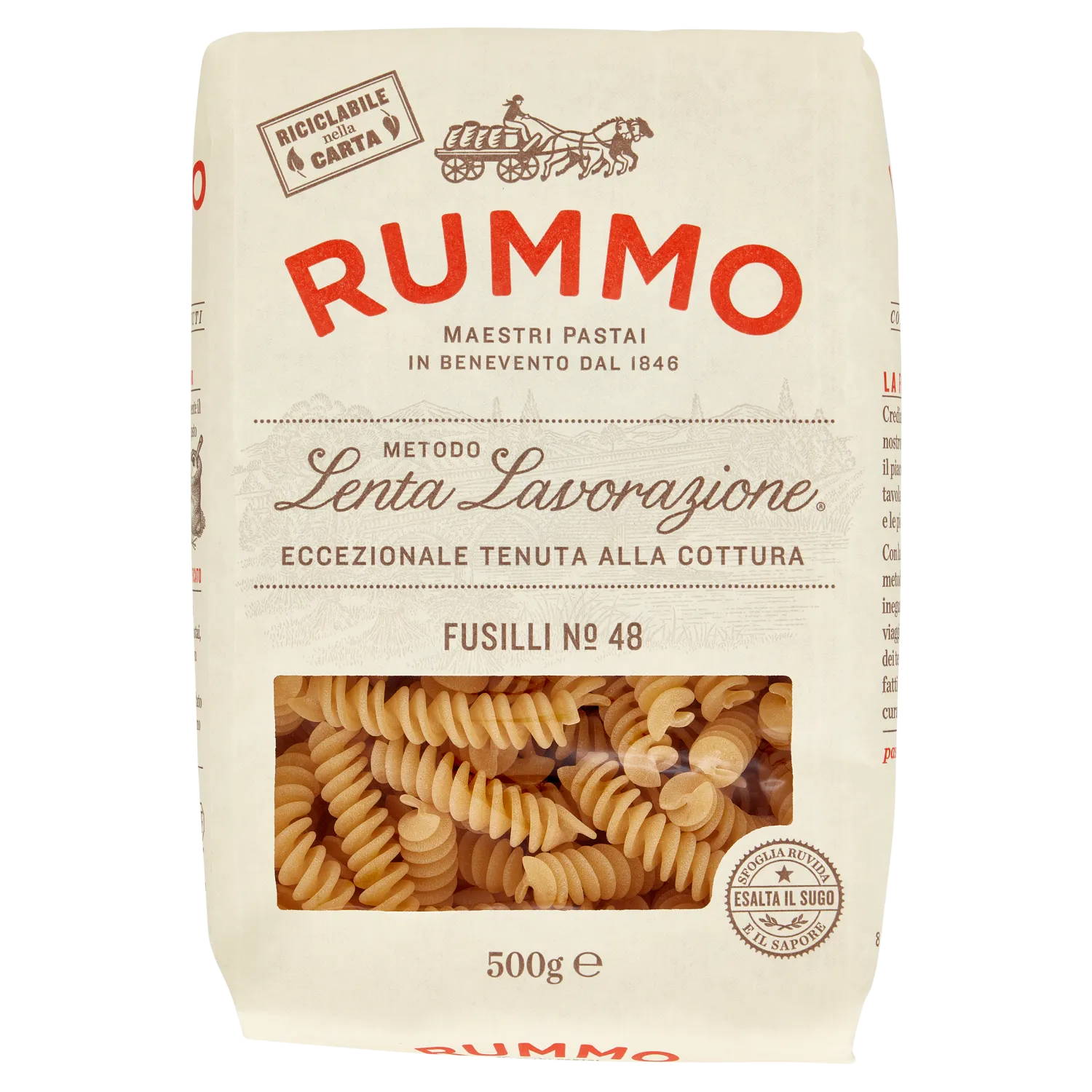 PASTA RUMMO FUSILLI N.48 500G
