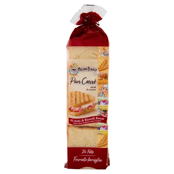 PAN CARRE 24 FETTE MULINO BIANCO 430 GR